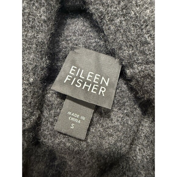 Eileen Fisher 100% Cashmere Turtleneck Sweater Gray Women's Medium S - Picture 5 of 7